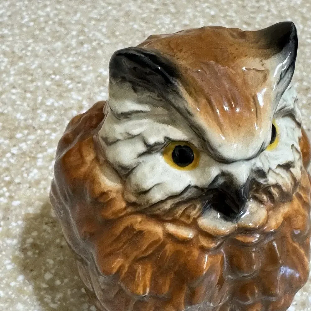Goebel West Germany Porcelain Owl Figurine Bird 38318-08 Vintage Collectible